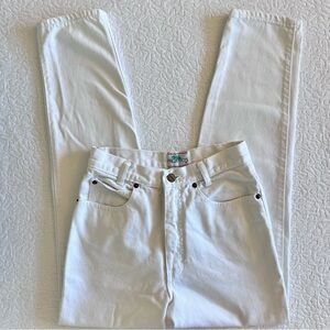 Vintage 80s Palmettos white straight leg jeans